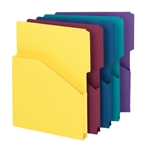 Smead 75445 Assorted Expanding Slash Jacket, 2/5-Cut Tab, 1