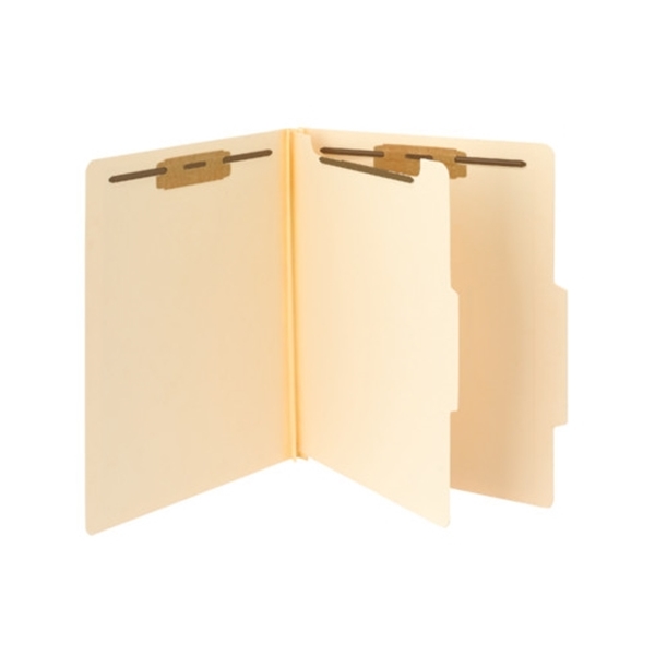 Smead 13700 Manila Classification File Folder, 1 Divider, 2" Expansion
