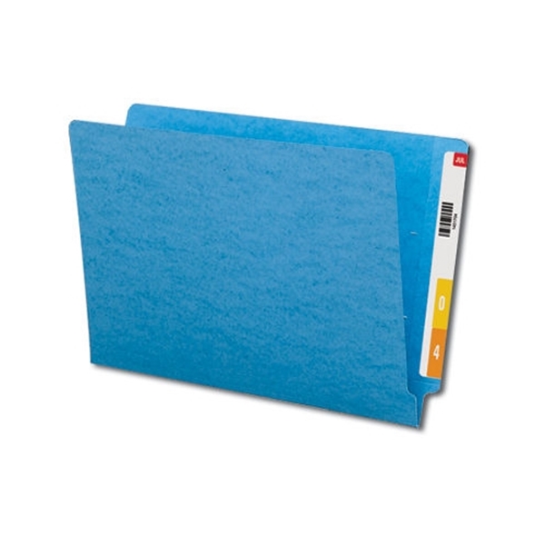 Smead 28010 Blue End Tab File Folder, ShelfMaster Reinforced Straight